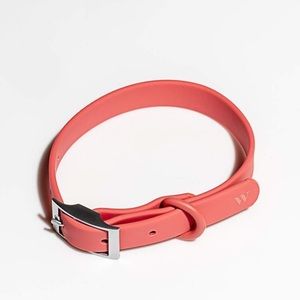 Wild One XS dog collar coral red.